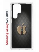 Чехол-накладка Samsung Galaxy S22 Ultra (610632) Kruche PRINT LuxG