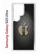 Чехол-накладка Samsung Galaxy S23 Ultra Kruche Print LuxG