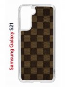 Чехол-накладка Samsung Galaxy S21 (594685) Kruche PRINT LuxPaper