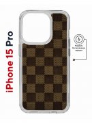 Чехол-накладка iPhone 15 Pro Kruche Magnet Print LuxPaper