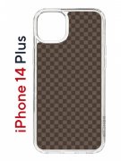 Чехол-накладка iPhone 14 Plus Kruche Print LuxPaper 2