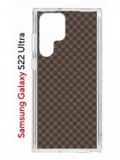 Чехол-накладка Samsung Galaxy S22 Ultra (610632) Kruche PRINT LuxPaper 2