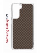 Чехол-накладка Samsung Galaxy S21 (594685) Kruche PRINT LuxPaper 2