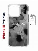 Чехол-накладка iPhone 15 Pro Max Kruche Magnet Print Dior 1