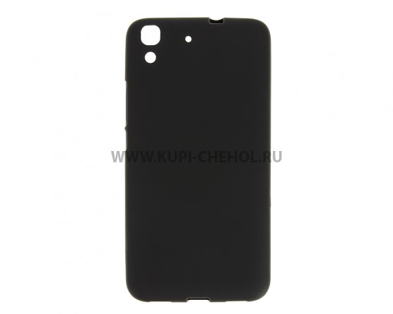 Чехол-накладка Huawei Y6/Honor 4A чёрный матовый 0.8mm