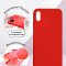 Чехол-накладка iPhone XS Max Kruche Silicone Red
