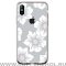 Чехол-накладка iPhone X/XS Comma Peony White