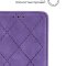 Чехол книжка iPhone 7/8/SE (2020) Kruche Rhombus Lilac