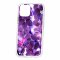 Чехол-накладка iPhone 12/12 Pro Kruche Print Purple leaves