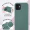 Чехол-накладка iPhone 12 mini Kruche Silicone Pine green