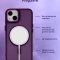 Чехол-накладка iPhone 14 Kruche Camera Shine Magnet Purple