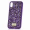 Чехол-накладка iPhone XR Swarovski Камешки Purple