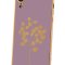 Чехол-накладка iPhone XR Kruche Plating Shell Grass purple 