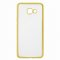 Чехол силиконовый Samsung Galaxy A3 (2017) A320 SkinBox chrome border 4People золотистый