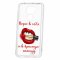 Чехол-накладка Xiaomi Redmi Note 9 Kruche Print Red lipstick