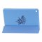 Чехол для планшета iPad Mini 2019 голубой Kruche Print Черный цветок