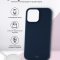 Чехол-накладка iPhone 13 Kruche Silicone Magnet Navy blue