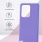 Чехол-накладка Samsung Galaxy S20 Ultra Kruche Silicone Plain Lilac purple