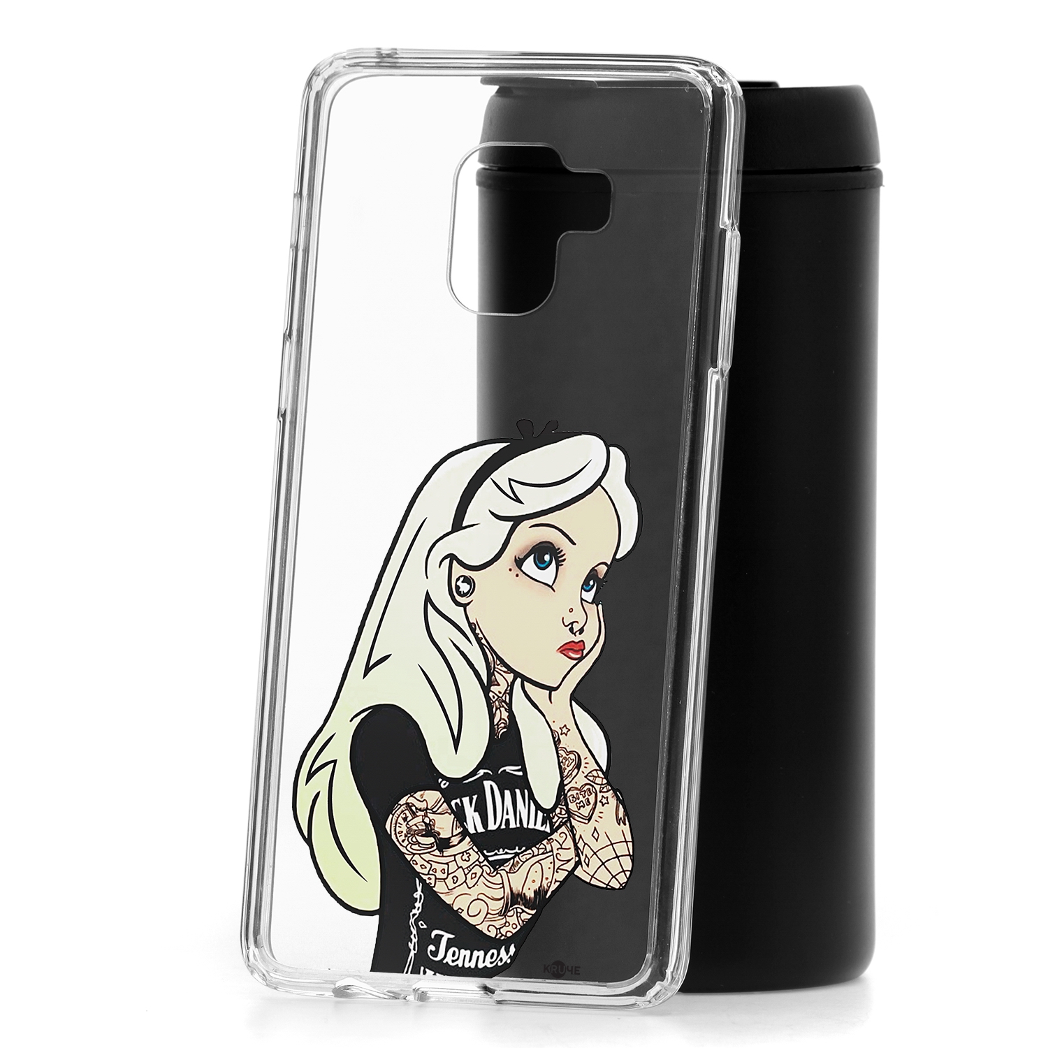 Чехол-накладка Samsung Galaxy A8+ 2018 (A730) Kruche Print Tattoo Girl