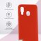 Чехол-накладка Samsung Galaxy A40 2019 Kruche Silicone Plain Red