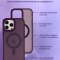 Чехол-накладка iPhone 13 Pro Max Kruche Camera Shine Magnet Purple