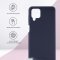 Чехол-накладка Samsung Galaxy A12 Kruche Silicone Plain Midnight blue