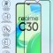 Защитное стекло Realme C30 Red Line Full Glue черное 0.33mm