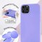 Чехол-накладка iPhone 13 Pro Max Kruche Silicone Lilac purple