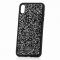 Чехол-накладка iPhone XS Max Swarovski Кристаллы Black/Silver