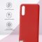 Чехол-накладка Samsung Galaxy A50 2019/A30s 2019 Kruche Silicone Plain Red