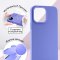 Чехол-накладка iPhone 14 Pro Max Kruche Silicone Plain Lilac purple