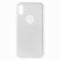 Чехол-накладка iPhone X/XS Derbi с блестками серебристый