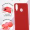 Чехол-накладка Samsung Galaxy A20S Kruche Silicone Plain Red