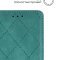 Чехол книжка iPhone X/XS Kruche Rhombus Turquoise