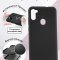 Чехол-накладка Samsung Galaxy M11/A11 Kruche Silicone Plain Black