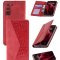 Чехол книжка Samsung Galaxy S21 FE Kruche Purse Croc Red