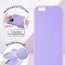 Чехол-накладка iPhone 6/6S Kruche Silicone Lilac purple