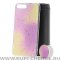 Чехол-накладка iPhone 7 Plus/8 Plus с попсокетом Yellow/Purple