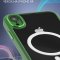 Чехол-накладка iPhone XR Kruche Reliable Magnet Green