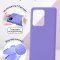 Чехол-накладка Samsung Galaxy S20 Ultra Kruche Silicone Plain Lilac purple