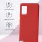Чехол-накладка Samsung Galaxy A41 Kruche Silicone Plain Red