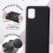 Чехол-накладка Samsung Galaxy A51 Kruche Silicone Plain Black