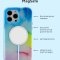 Чехол-накладка iPhone 13 Pro Max Kruche Smoke colored Magnet Clear