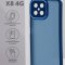 Чехол-накладка Huawei Honor X8 4G Kruche Camera Shine Blue