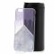 Чехол-накладка iPhone 6/6S Derbi Мрамор с блестками фиолетовый
