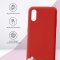 Чехол-накладка Samsung Galaxy A01/A015 Kruche Silicone Plain Red