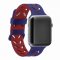 Ремешок для Apple Watch 42mm/44mm Silicon Band синий/красный