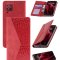 Чехол книжка Samsung Galaxy A12/M12 Kruche Purse Croc Red