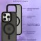 Чехол-накладка iPhone 14 Pro Max Kruche Camera Shine Magnet Black