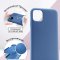 Чехол-накладка iPhone 11 Kruche Silicone Plain Blue